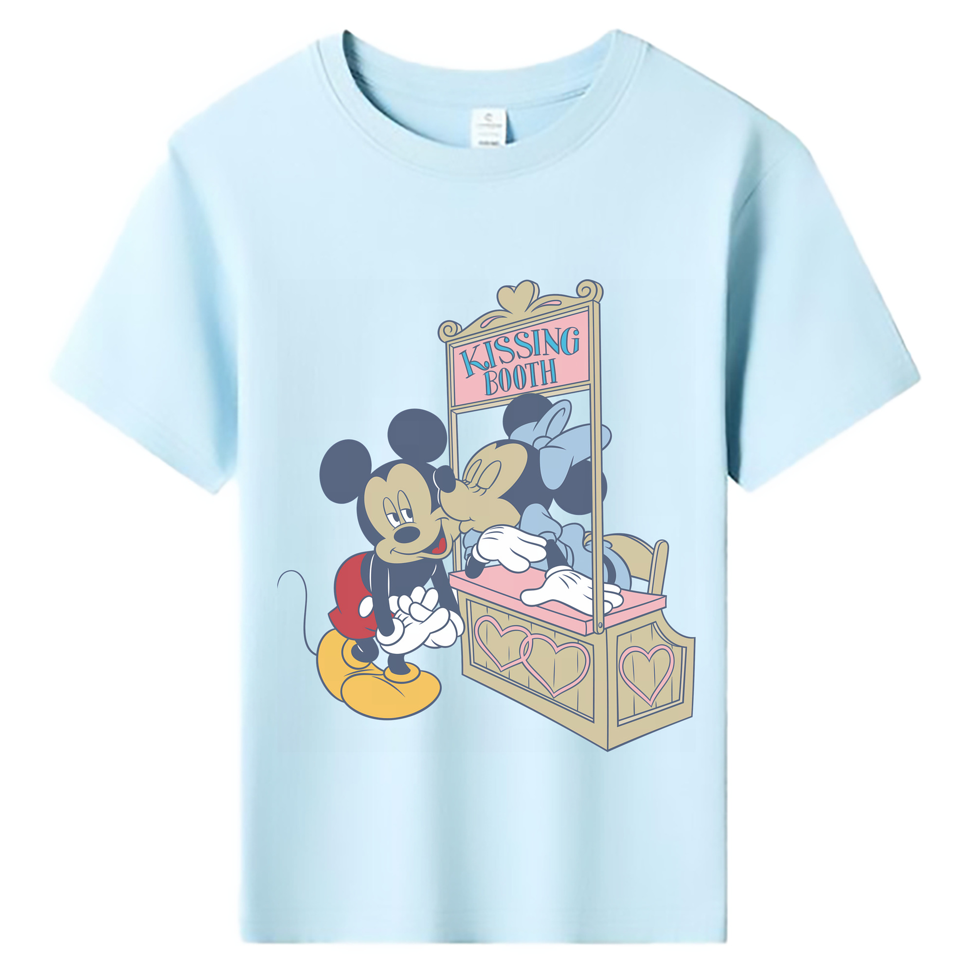 （画像用） ミッキーマウス Mickey Mouse 綿100％キッズTシャツ（フロントプリント）